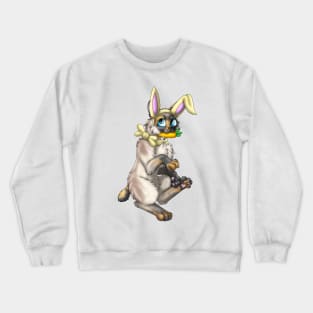 Bobtail BunnyCat: Tortie Point (Yellow) Crewneck Sweatshirt